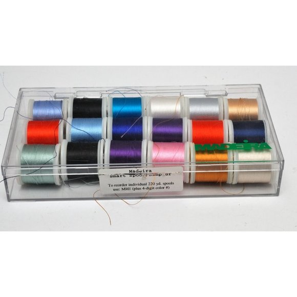 Madeira #40 Rayon Embroidery Thread 200m Each 18 Rolls Pre-Owned Mixed Colors #2 - Picture 8 of 8